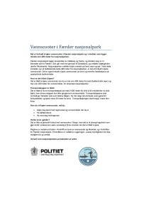 Infoskriv Vannscooter i Færder nasjonalpark